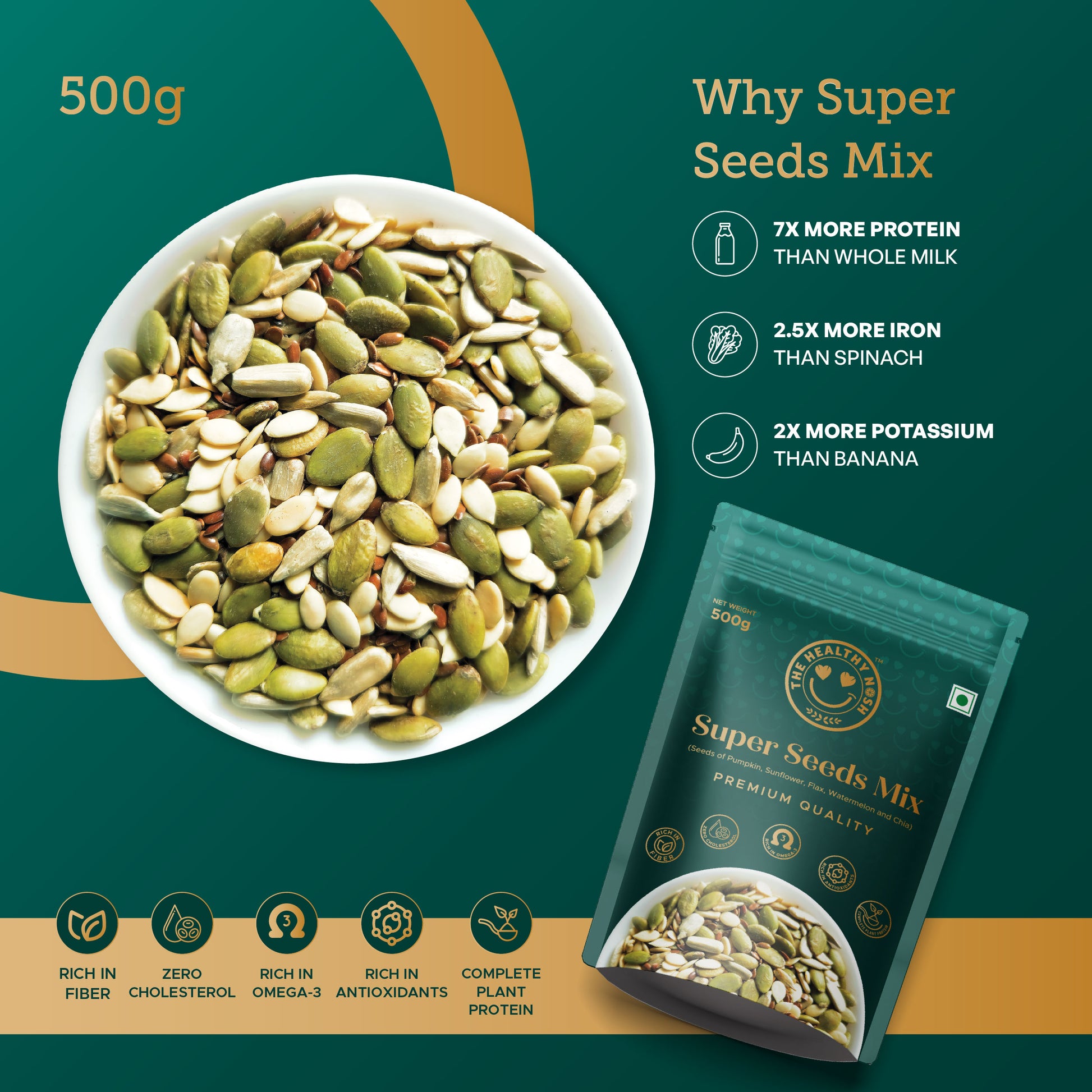 plant snacks super seed mix Super Seeds Mix 500 Grams